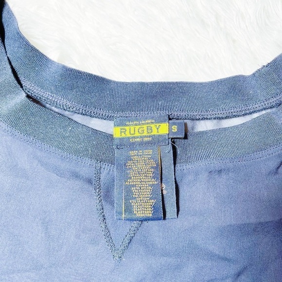 Ralph Lauren Rugby See Through Long Sleeve Crewneck SZ S - Picture 6 of 7